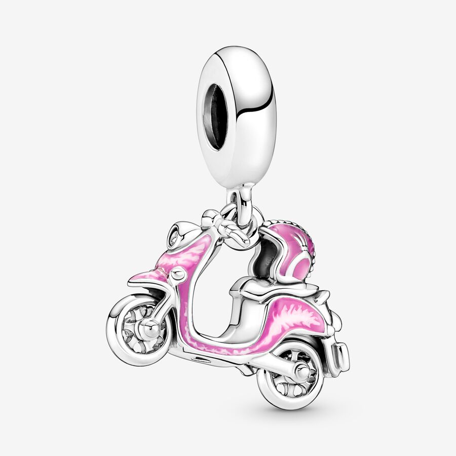 Charm Pendente Scooter Rosa image number 0