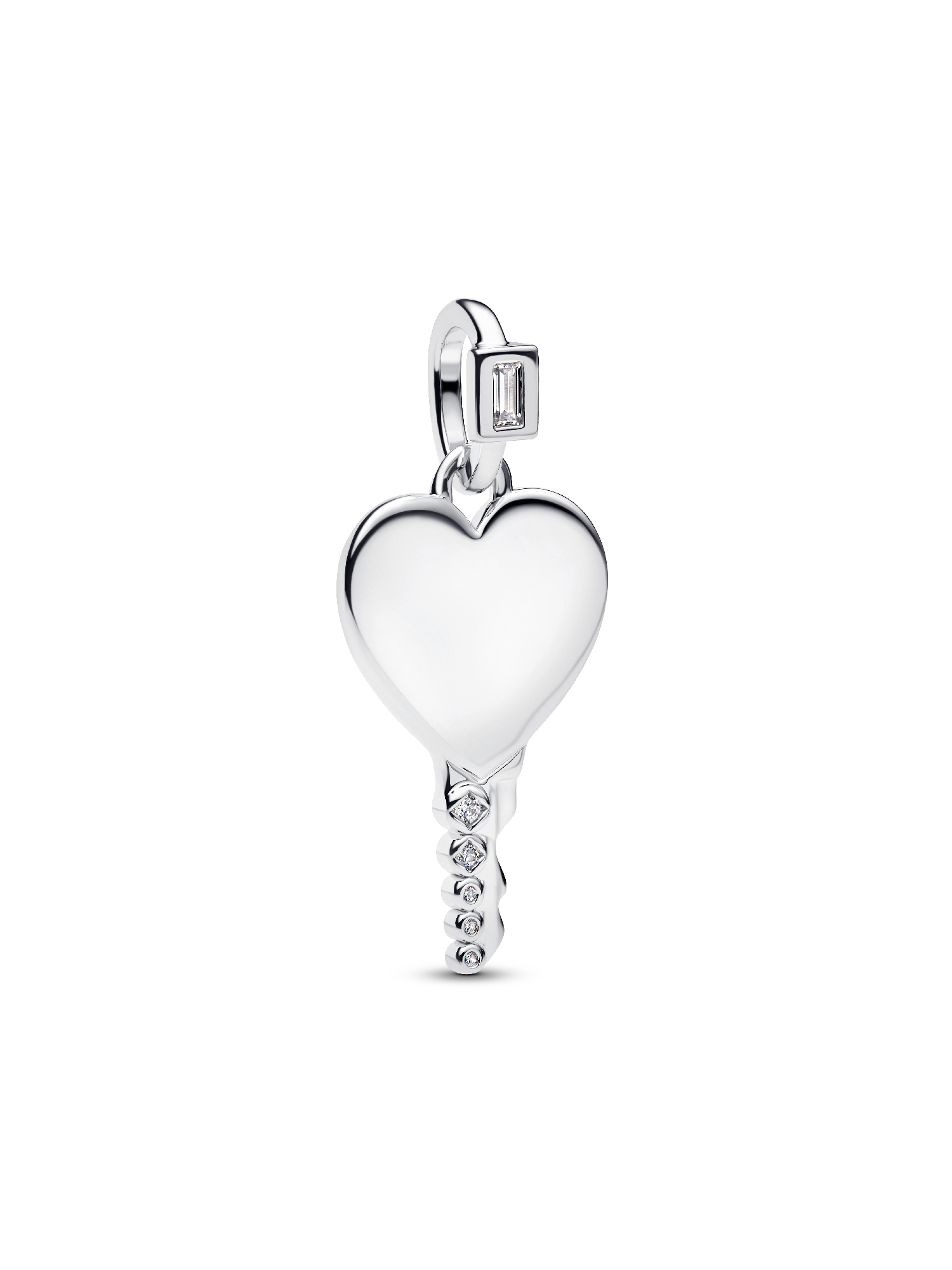 Charm Pendente Chiave a Cuore da incidere