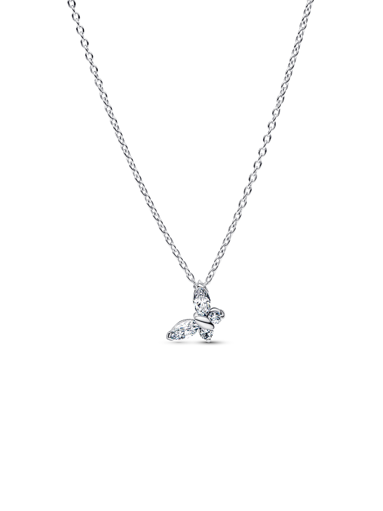 Tuscany Silver Collana Con Pendente Farfalla Traforata, Argento Sterling 925, Catena 46 Cm