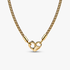 Collana Maglia Geometrica con Chiusura Moschettone a Cuore Collana Maglia Geometrica con Chiusura Moschettone a Cuore
