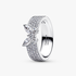 Anello Fascia Pavè con Farfalla Luminosa Anello Fascia Pavè con Farfalla Luminosa