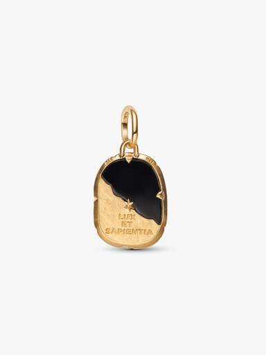 Charm Medallion Gufo "Lux Et Sapientia"