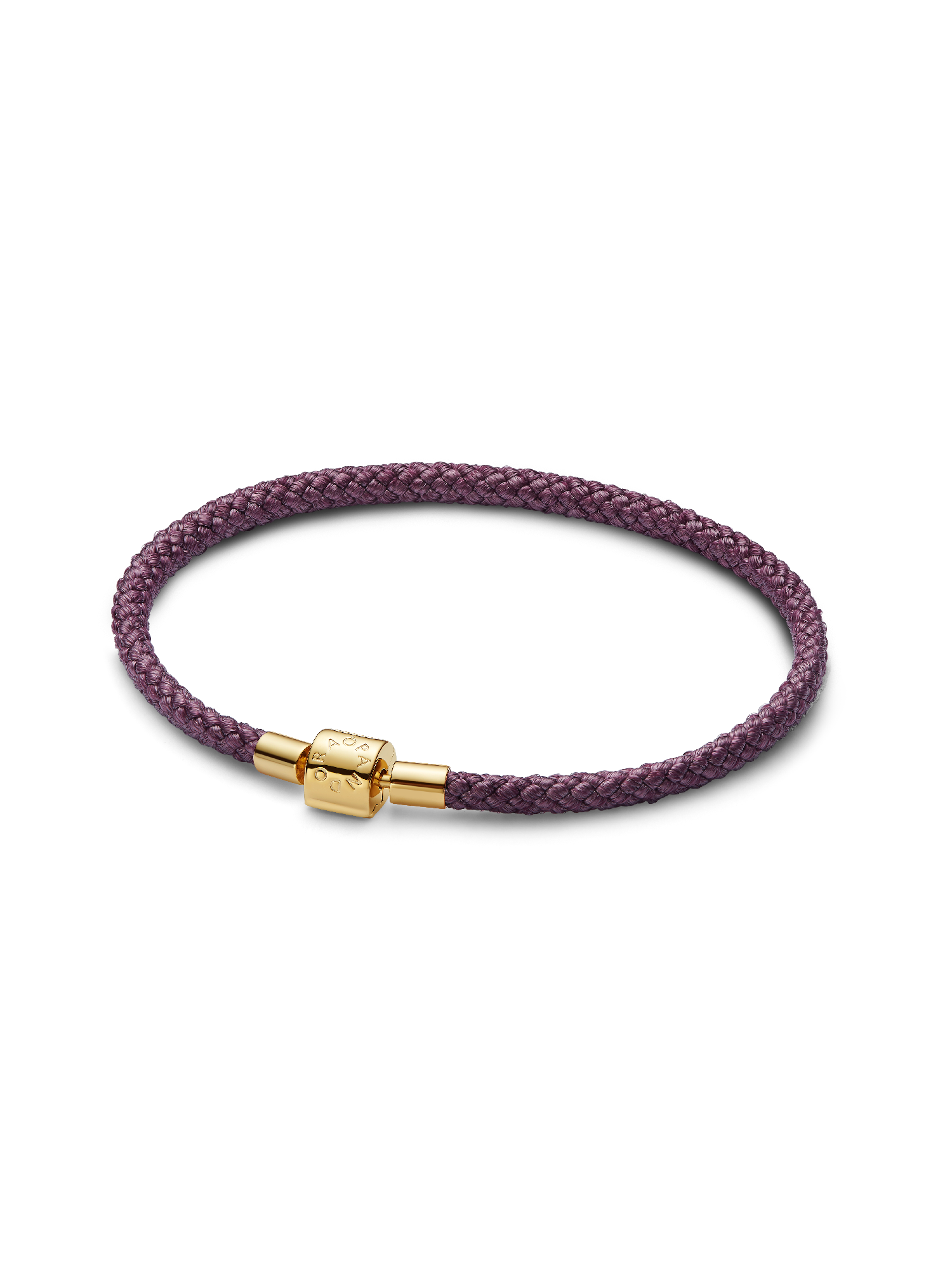 Bracciale in Corda Viola con Chiusura a Barile