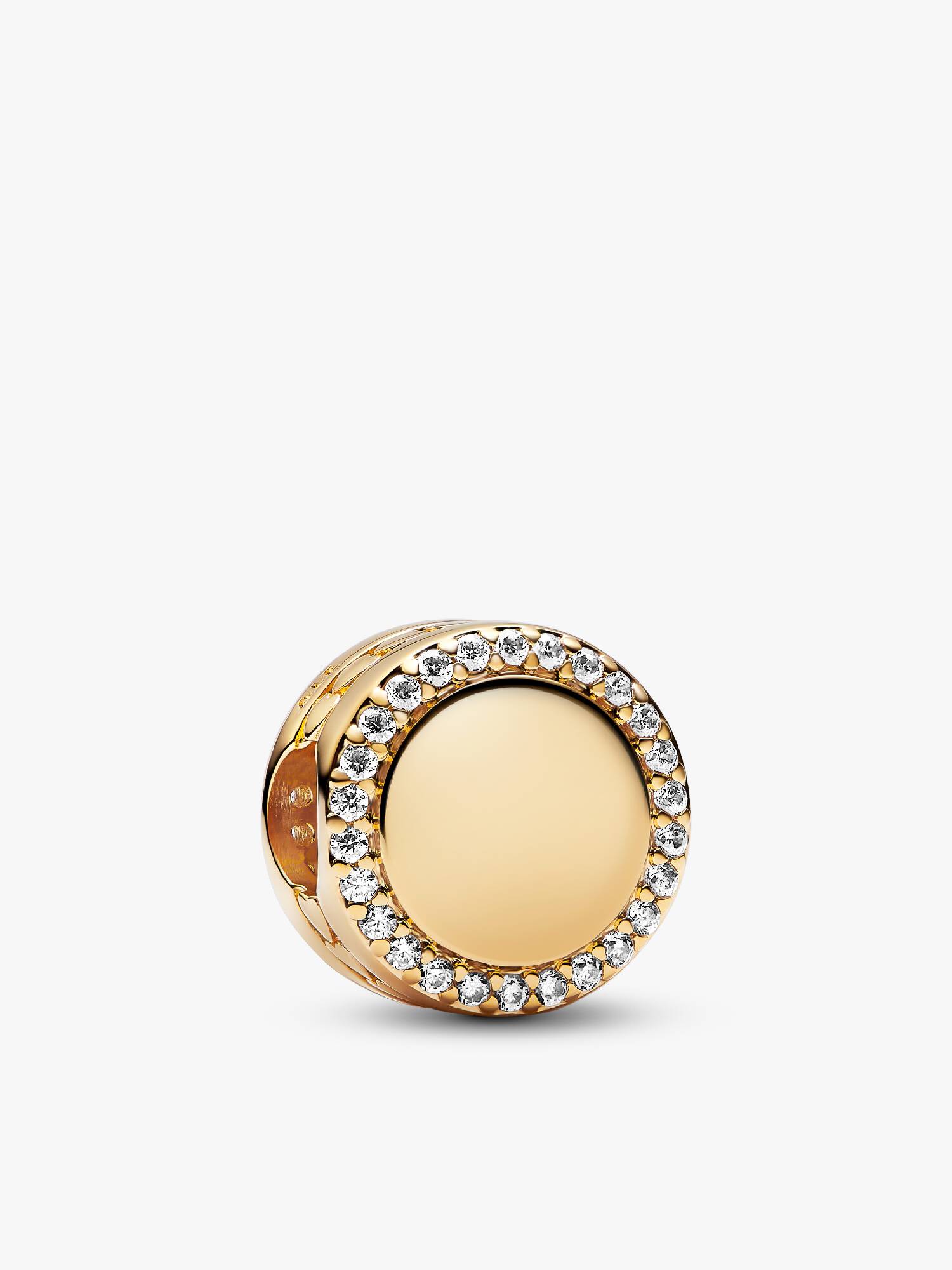Charm Bottone Scintillante da incidere