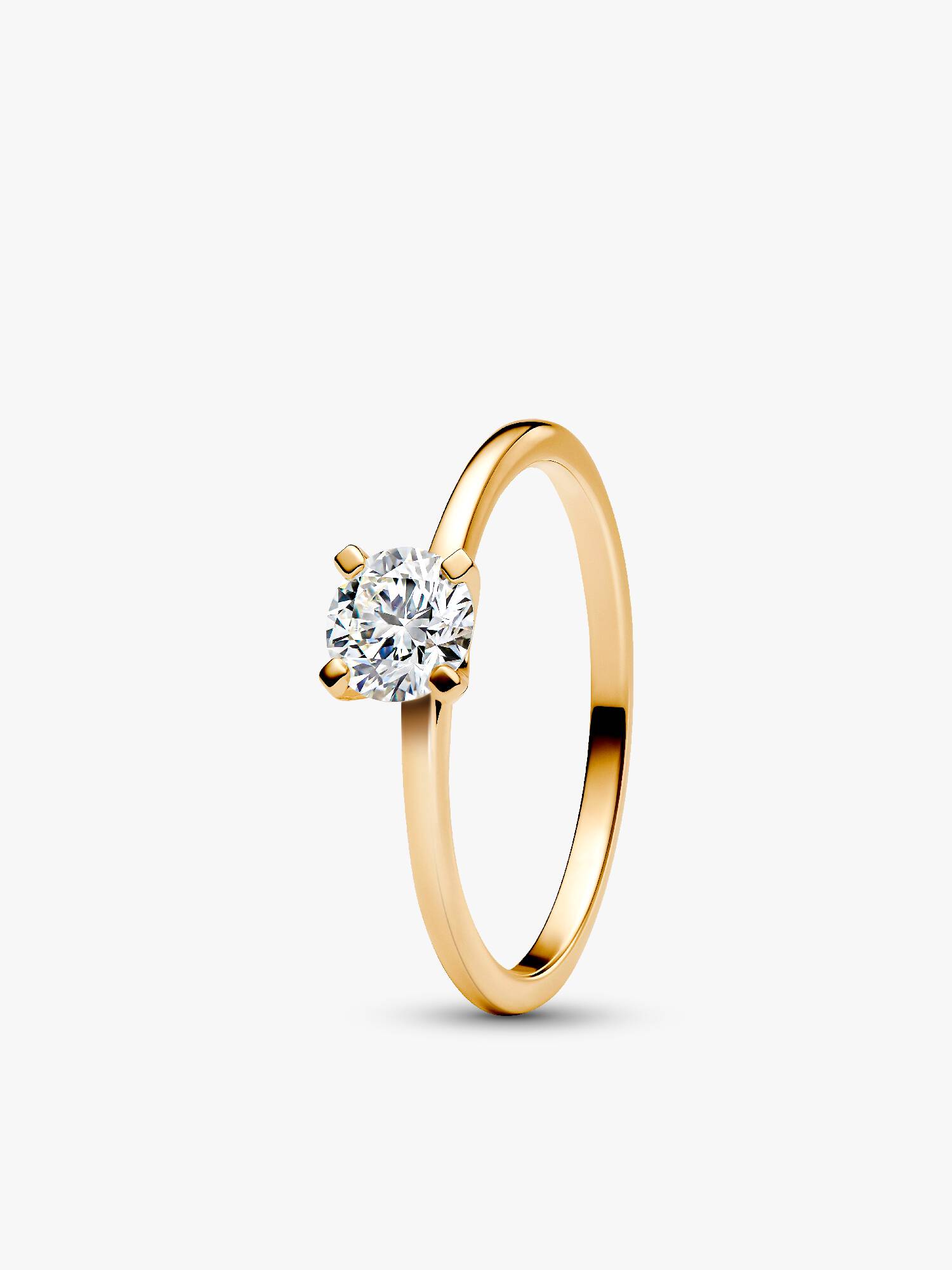 Anello Era Solitario in oro 14k con diamante creato in laboratorio