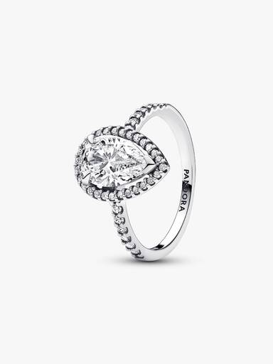 Anello Punto Luce Goccia Grande