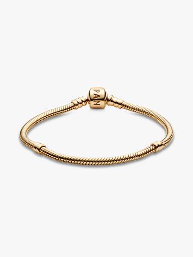Bracciale Moments con Chiusura a Barile in Oro 14k