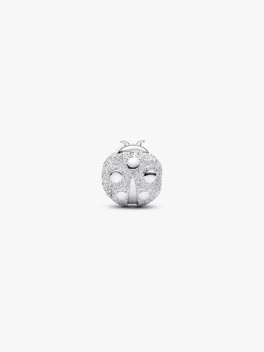 Mini Charm Coccinella effetto diamantato