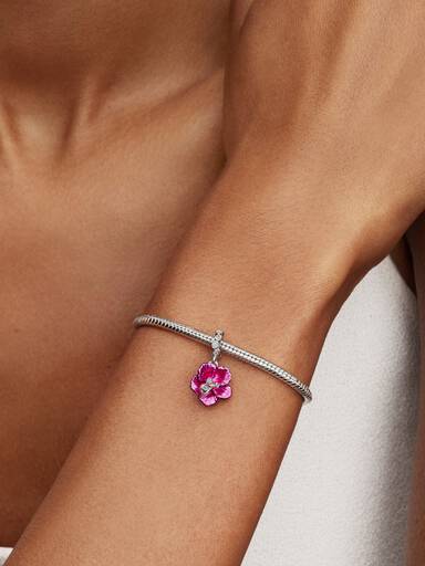 Charm Pendente Fiore di Ibisco