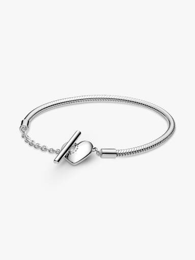 Bracciale Moments con Chiusura a T e Cuore