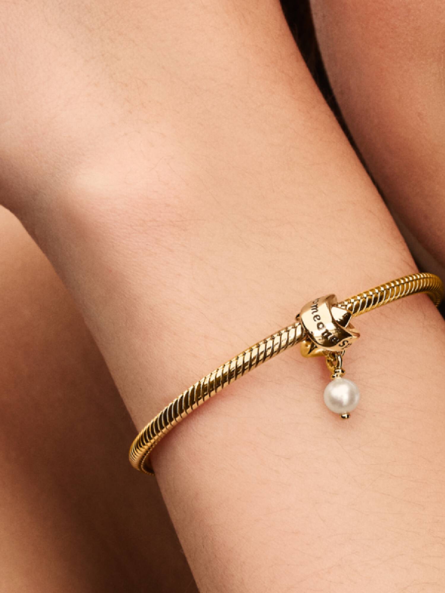 Charm Pendente Qualcuno di Speciale con Perla Barocca d’Acqua Dolce Coltivata