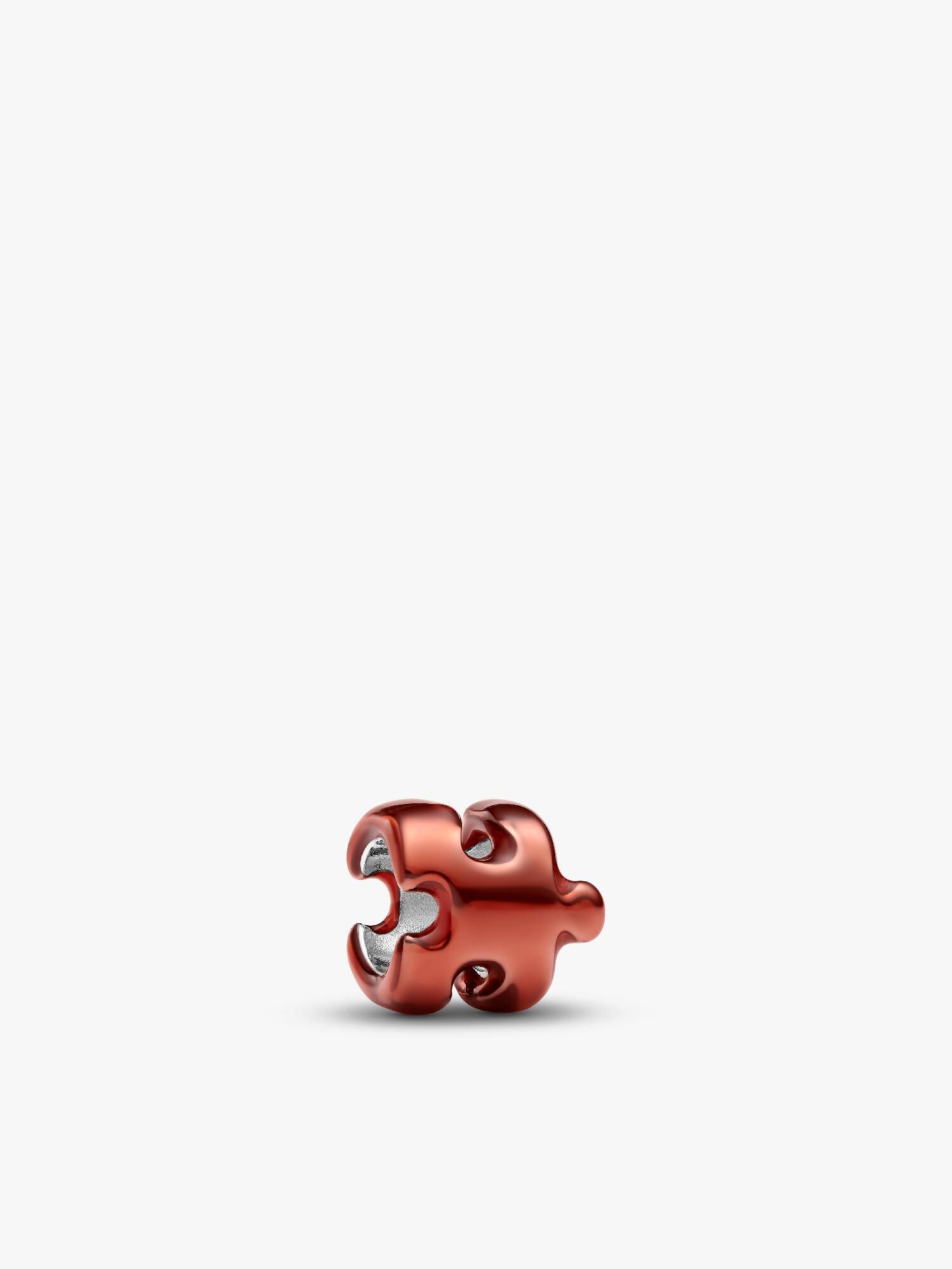 Mini Charm Puzzle effetto metallico arancione