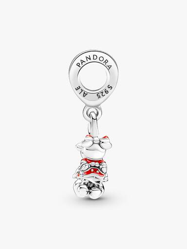 Disney, charm Pendente Mickey Mouse & Minnie, Il Bacio