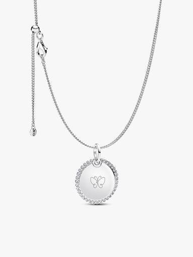 Set Collana e Pendente Medaglia Luminosa da incidere