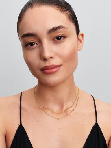 Collana Era in oro 14k Catenina Sfere