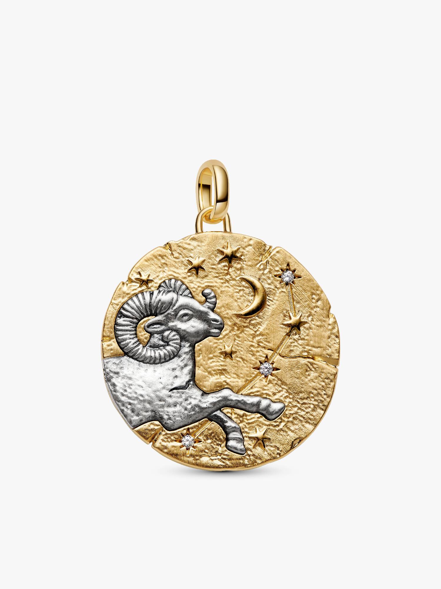 Charm Medallion XL Ariete "Acta Non Verba"