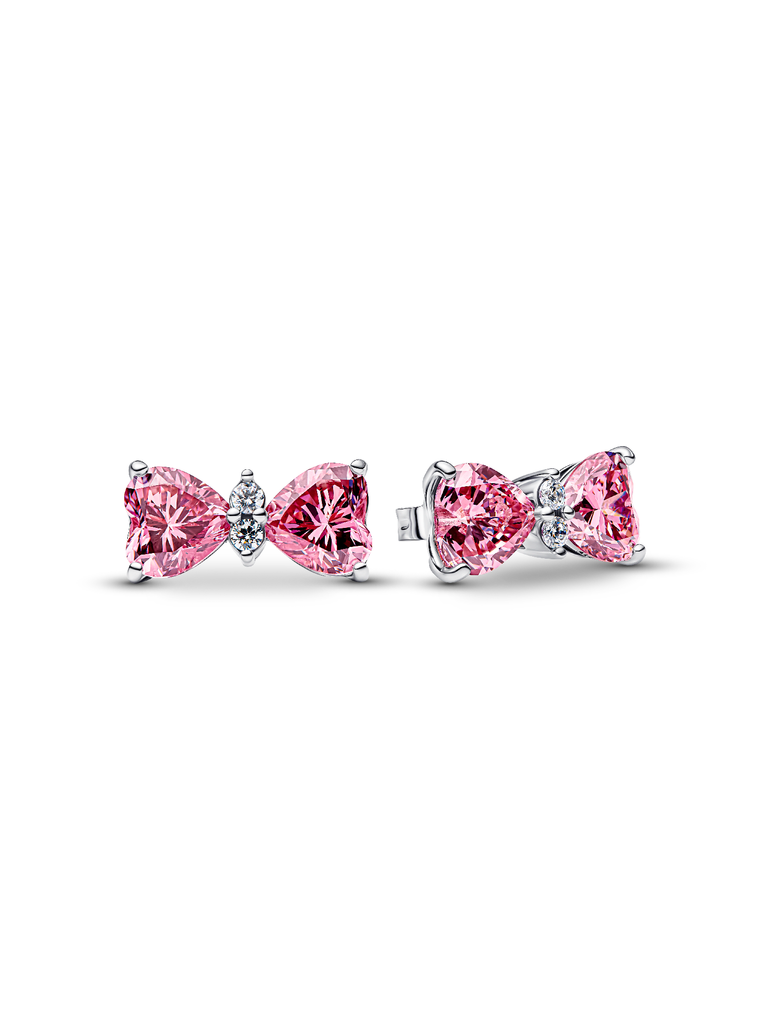 KINGWHYTE Orecchini Donna A Fiocco Infinito - Argento 925 Con Zirconi, A Goccia, Regalo