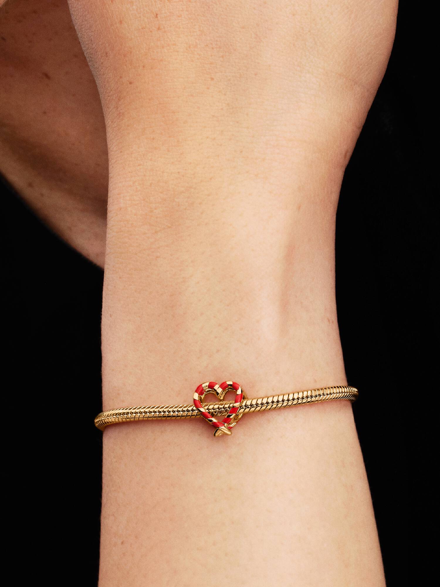 Charm Openwork Cuore di Bastoncini di Zucchero