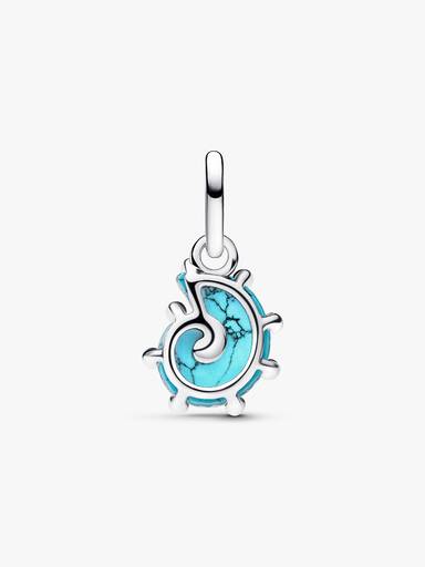 Charm Pendente Conchiglia Vetro di Murano Turchese