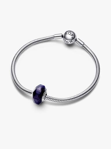 Charm Vetro di Murano Notte Stellata Blu