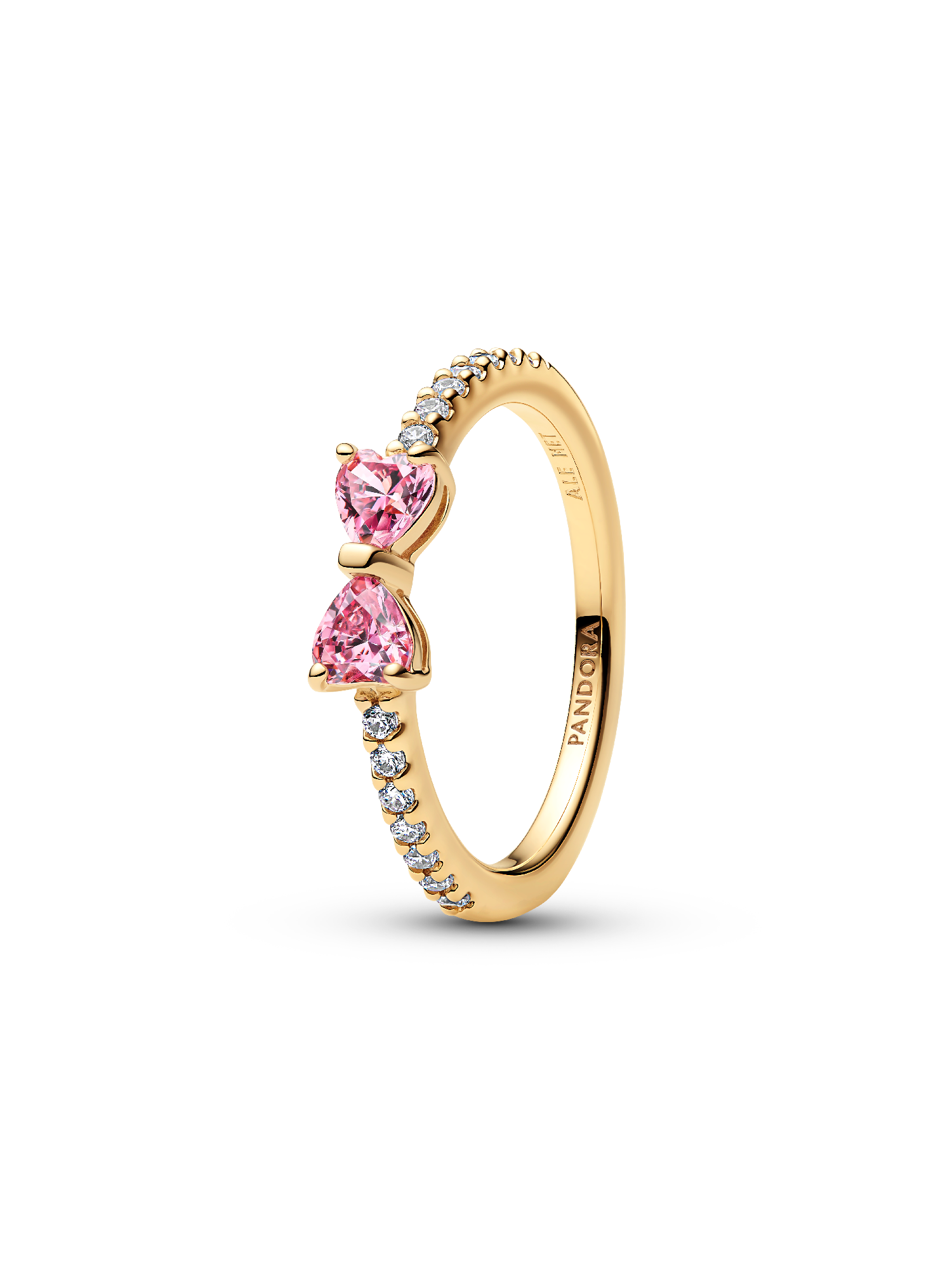 Anello Fiocco Luminoso Rosa