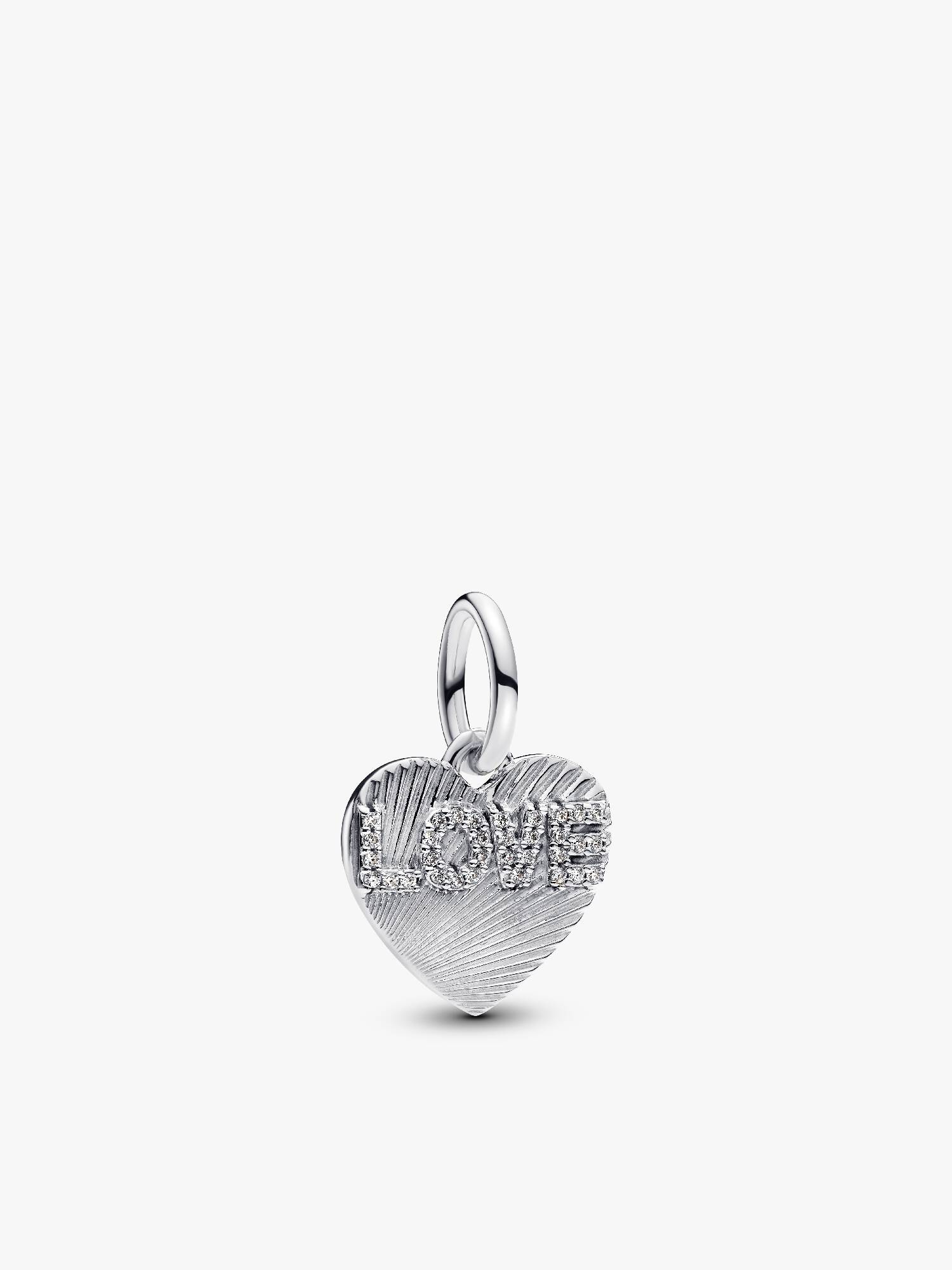 Charm Pendente Cuore "Love" da incidere