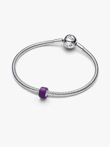 Mini Charm Vetro di Murano Viola
