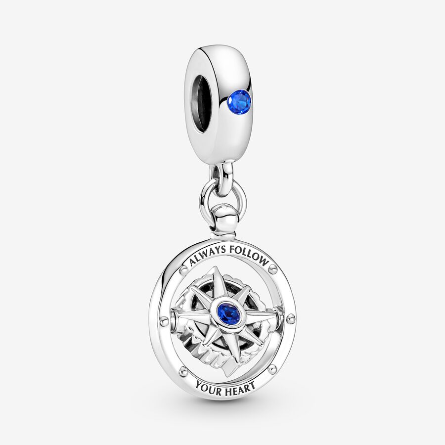 Charm Pendente Bussola "Always Follow Your Heart" image number 0