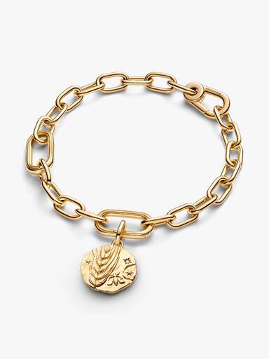 Charm Medallion Spiga di Grano "Virtus Vera Prosperitas"