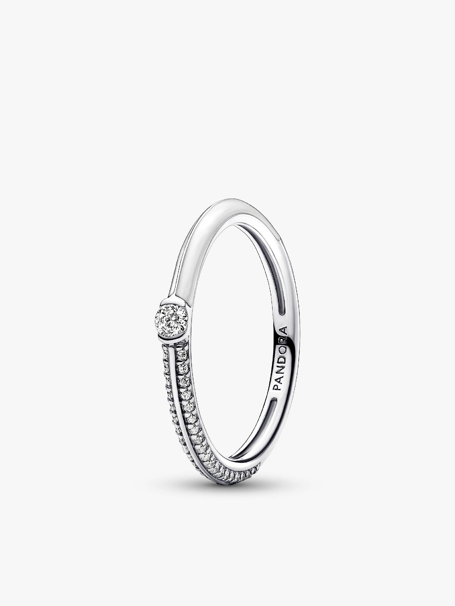 Anello Pietre Luminose & Smalto Bianco Pandora ME