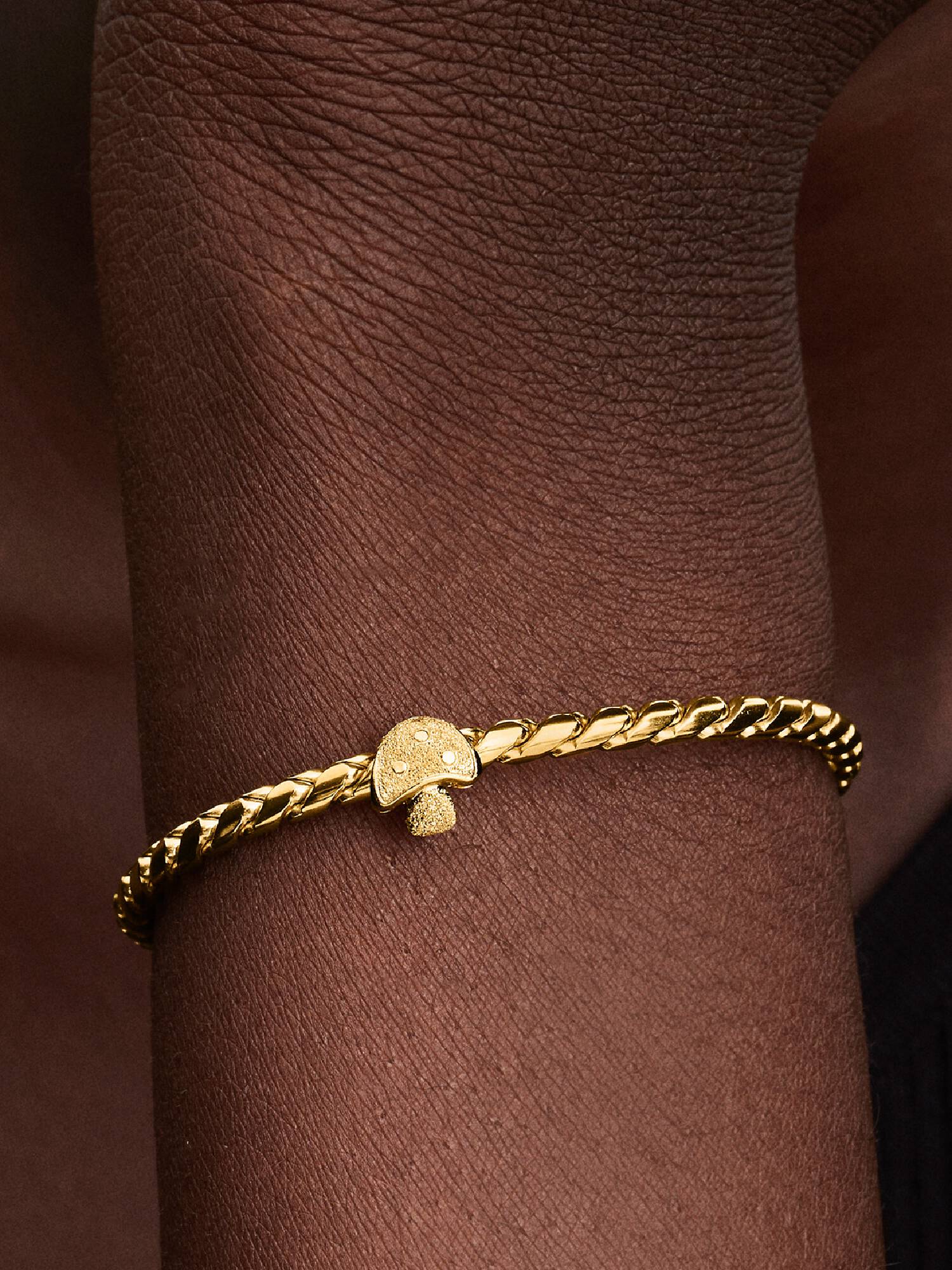 Mini Charm Fungo effetto diamantato