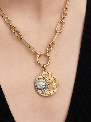 Charm Medallion XL Cancro "Intuitio Animi"