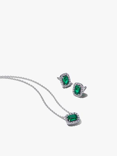 Parure Punto Luce Verde