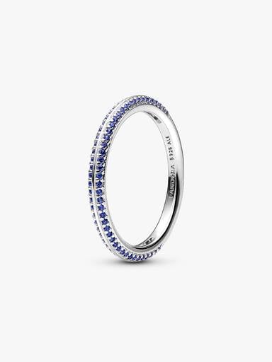 Anello Pietre Luminose Blu Pandora ME