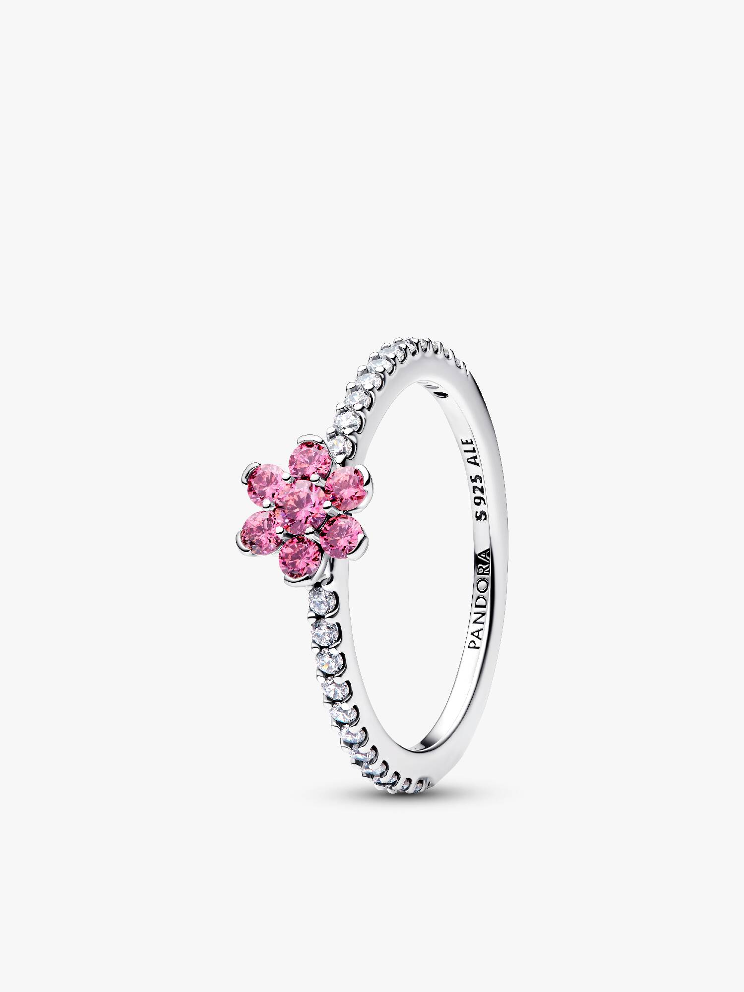 Anello Fiore Luminoso Rosa