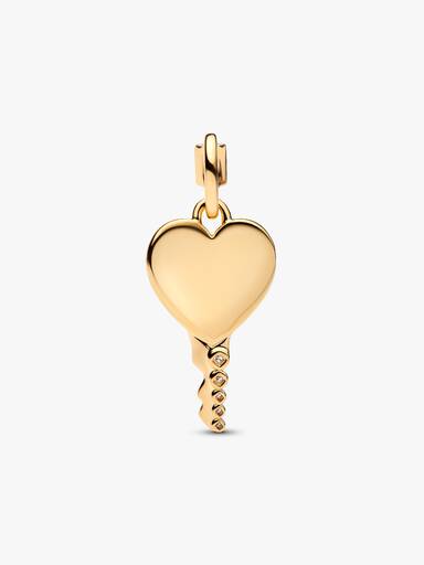 Charm Pendente Chiave a Cuore da incidere