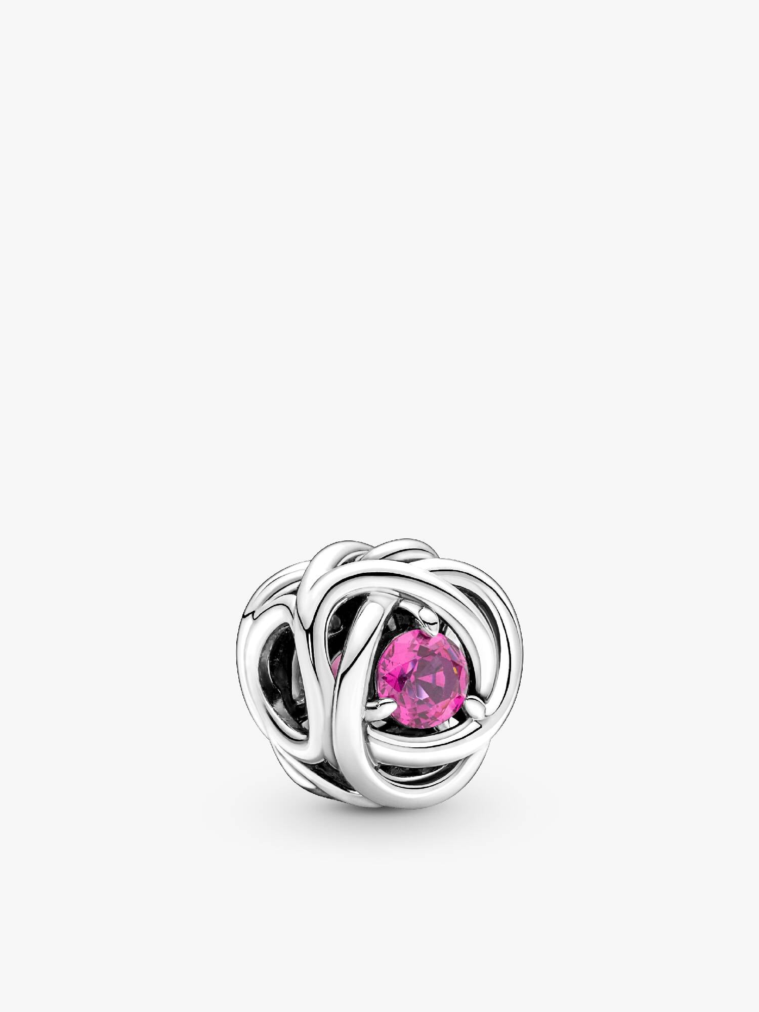 Charm Cerchio Eterno Rosa Ottobre