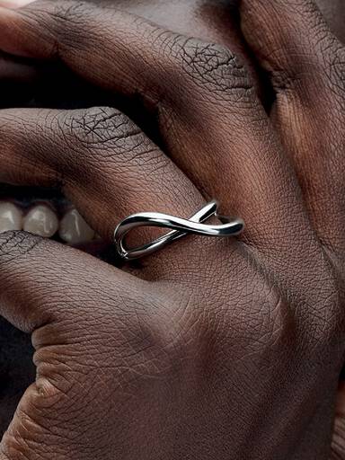 Infinity Heart Bead piccolo charm in argento sterling .925 x1 Love charms Infinity Heart Bead piccolo charm in argento sterling .925 x1 Love charms