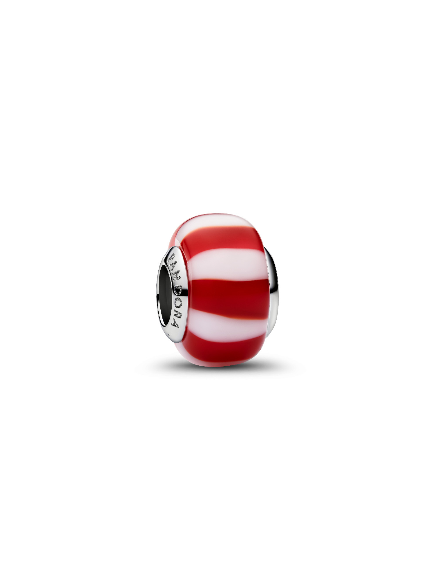 Charm Mini Vetro di Murano Caramella Rossa