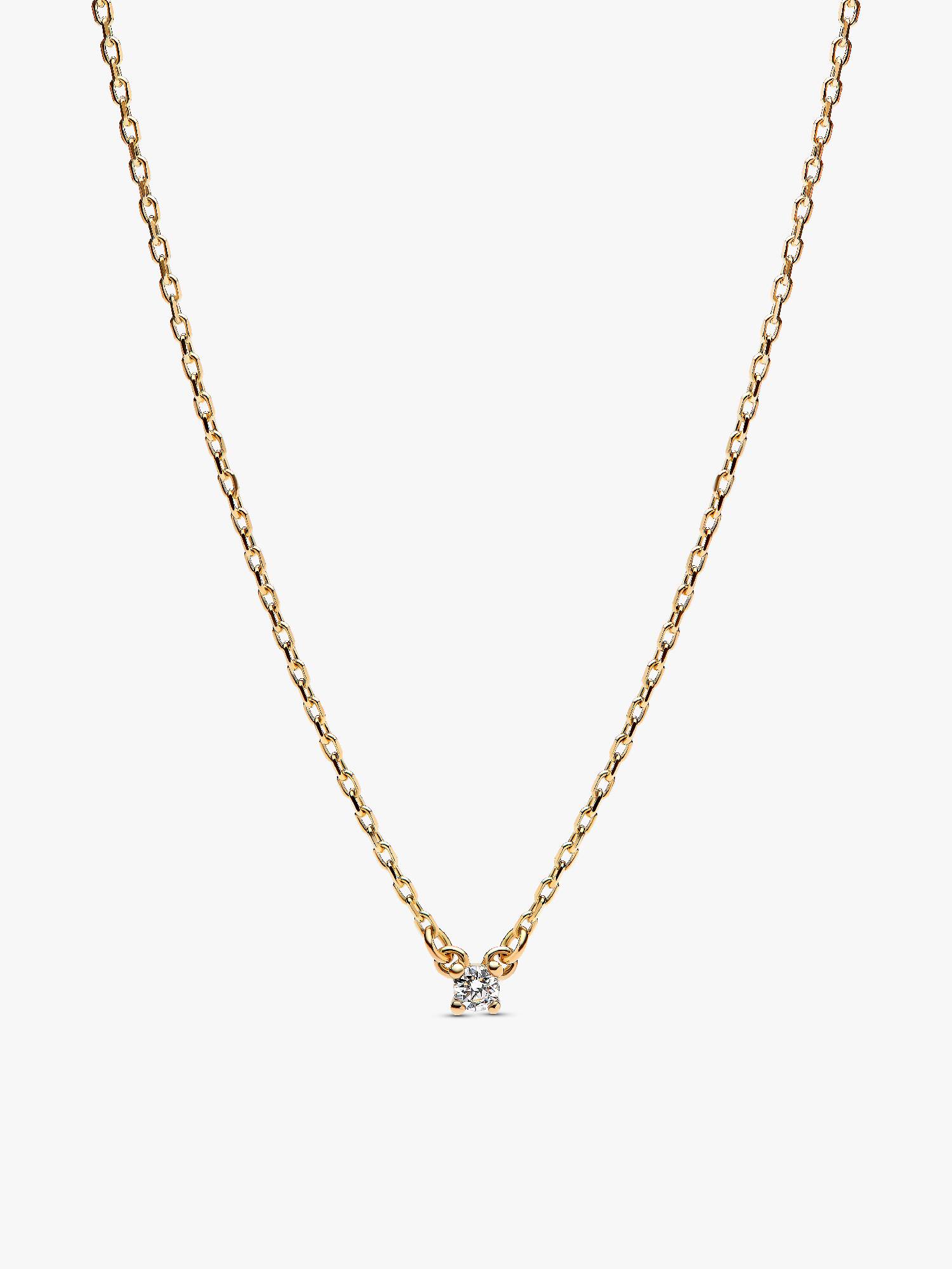 Collana Era in oro 14k con diamante creato in laboratorio