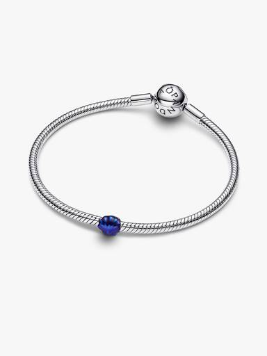 Mini Charm Conchiglia effetto metallico blu