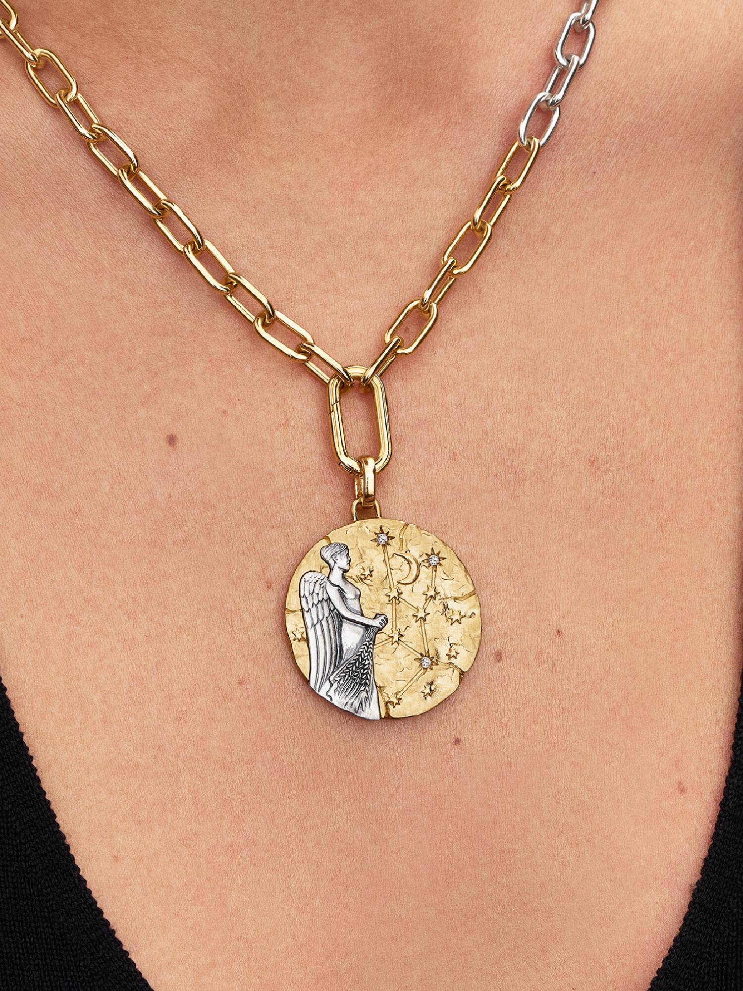 Charm Medallion XL Vergine "Animus Invictus"