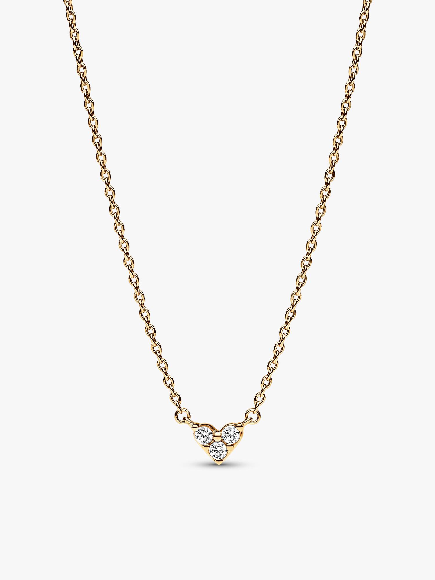 Collana Cuore con Tre Pietre