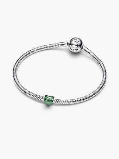 Mini Charm Gufo effetto metallico verde