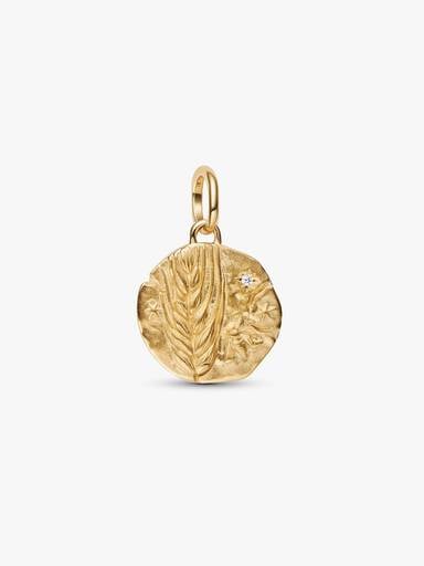 Charm Medallion Spiga di Grano "Virtus Vera Prosperitas"