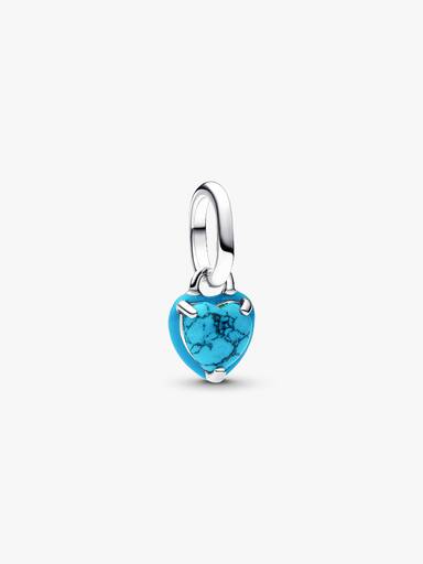 Charm Mini Pendente Turqoise Chakra Heart Pandora ME