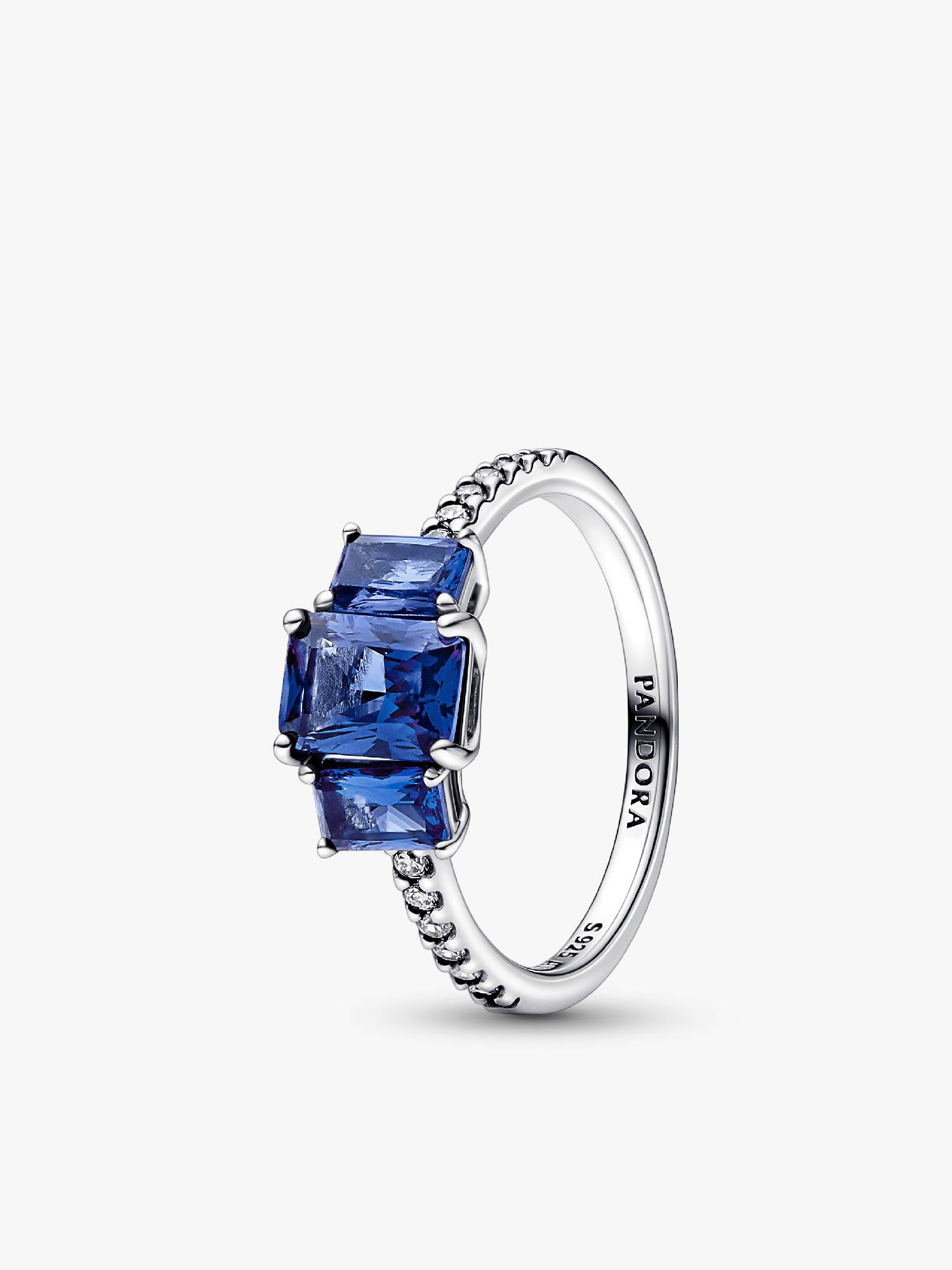 Anello Trilogy Pietre Blu