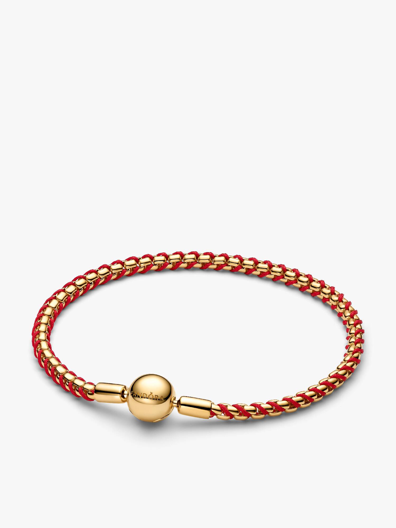 Bracciale Intreccio Tessuto Rosso