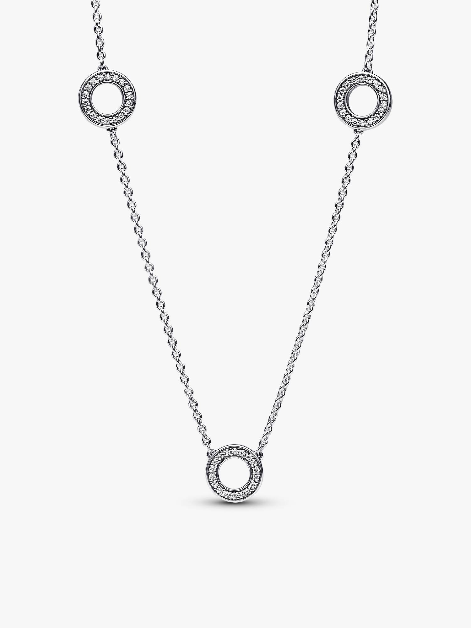 Collana Cerchi Pavè