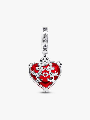 Disney, Mickey e Minnie, Cuore in Vetro di Murano